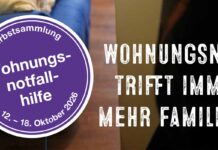 Herbstsammlung 2026: Wohnungsnot trifft immer mehr Familien steigende Mieten, Krankheit, Trennung oder der Verlust des Arbeitsplatzes können dazu führen, dass dieses Zuhause plötzlich auf dem Spiel steht.
