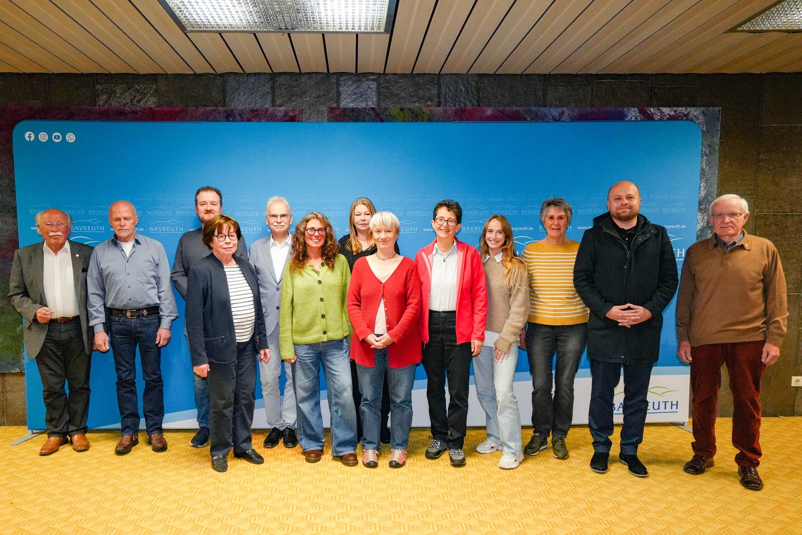 Städtische Ehrung für dre verdiente Distriktsvorsteher