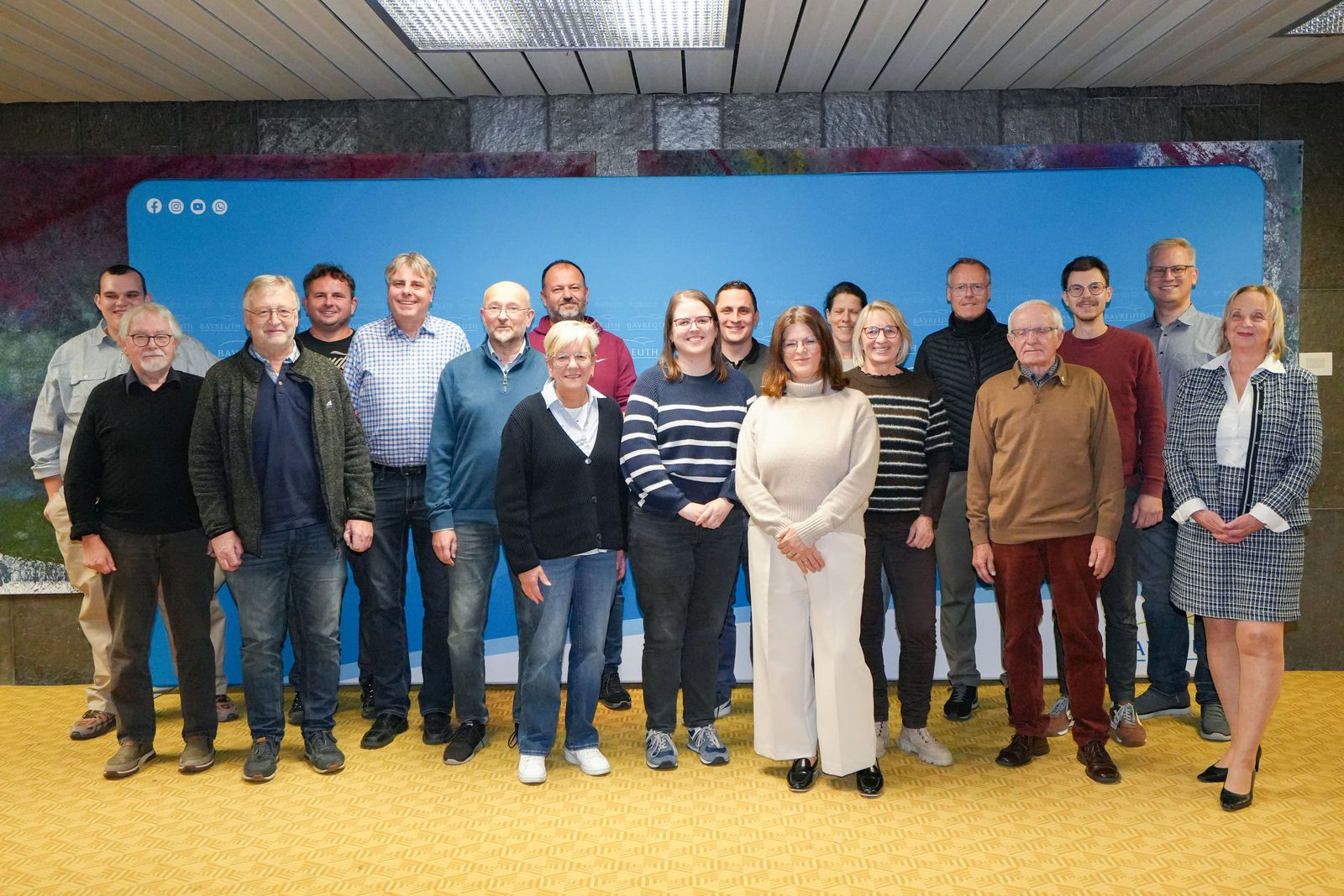 Städtische Ehrung für dre verdiente Distriktsvorsteher