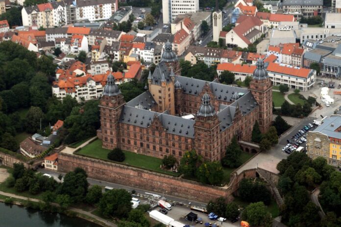 Schloss Johannisburg Aschaffenburg Aerial fg170