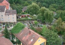 Igensdorf: Tigermücken-Population nach aktuellem Stand beseitigt Gräfenberg-churchyard-bird's-eye-view (Gräfenberg)