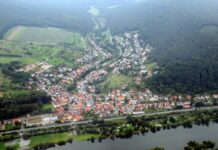 Elsenfeld: Midnight Story Orchestra spielt „Das Haus Usher“ live Laudenbach Aerial fg194 (Laudenbach)