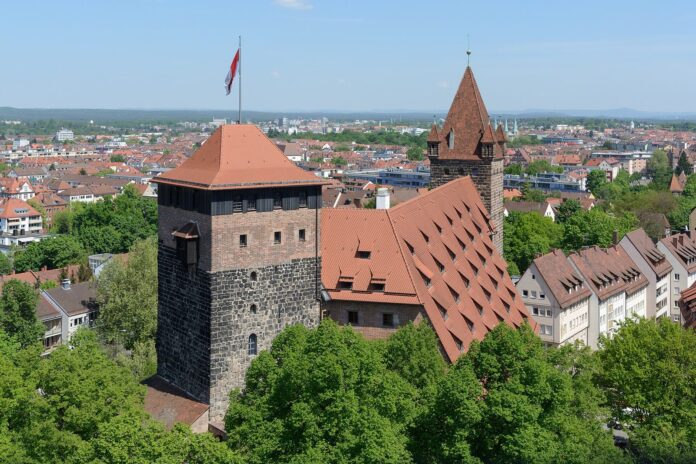Nürnberg Sinwellturm Aussicht Ost