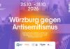 Würzburg setzt Zeichen gegen Antisemitismus Aktionswoche gegen Antisemitismus vom 25. bis 31. Oktober in Würzburg (Grafik: THWS/Lennart Sterzenbach)
